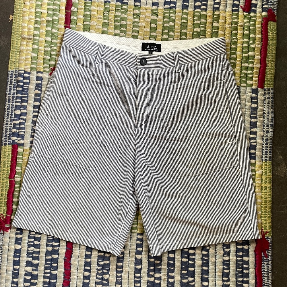 APC searsucker shorts